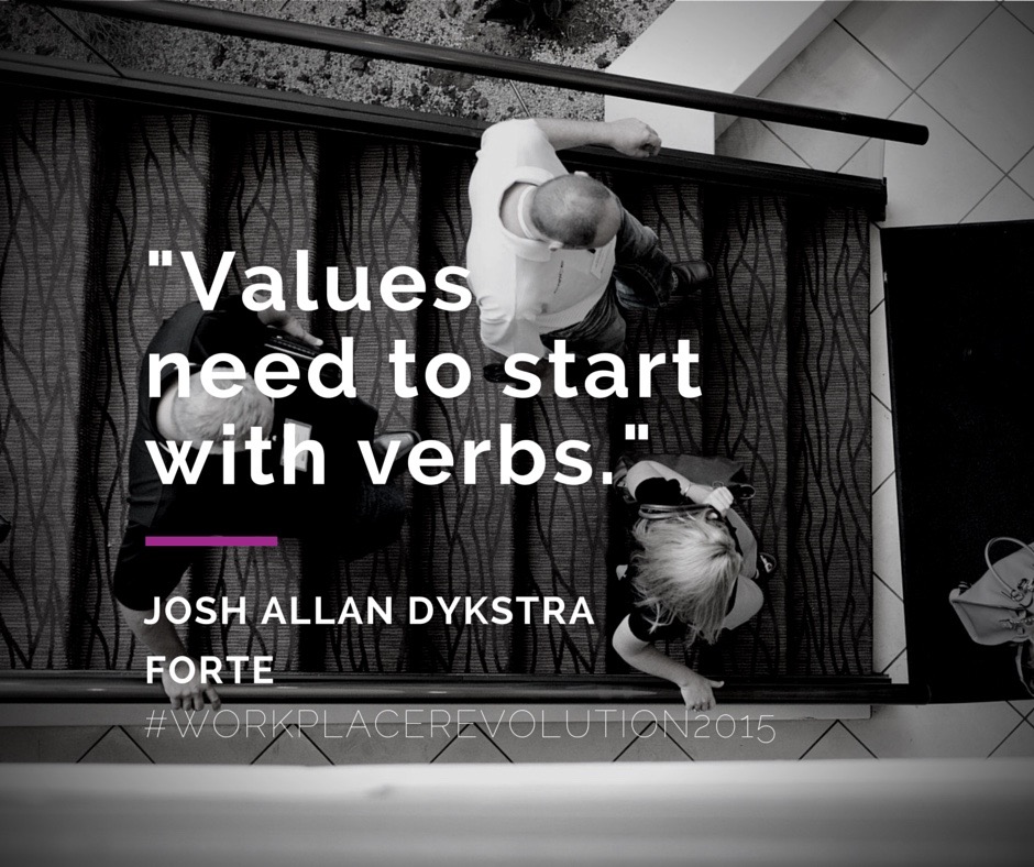 Values need to start with verbs.